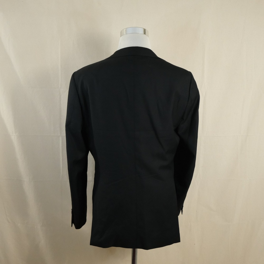Suitsupply 42R Slim Lazio Sport Coat 100% Wool Black Two Button Double Vented - Picture 10 of 16